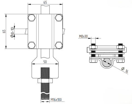 Zdjęcie produktu Stabilizator masztu Fi 16 2