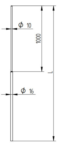 Zdjęcie produktu Maszt aluminiowy Fi16/10 H-1500 2