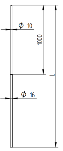 Zdjęcie produktu Maszt aluminiowy Fi16/10 H-2000 2