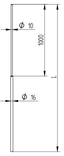 Zdjęcie produktu Maszt aluminiowy Fi16/10 H-2500 2