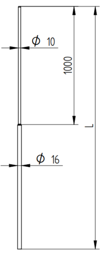 Zdjęcie produktu Maszt aluminiowy Fi16/10 H-3000 2