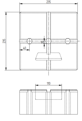 Zdjęcie produktu Podstawa betonowa 12kg 2
