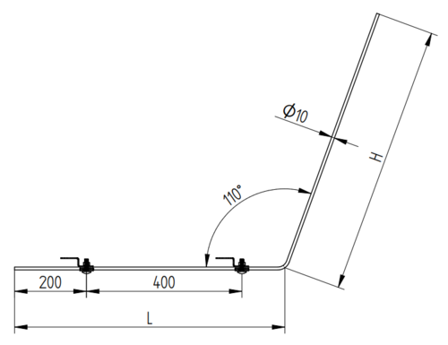 Zdjęcie produktu Maszt aluminiowy Fi 10 L-750 H-1250 mm do fotowoltaiki 2