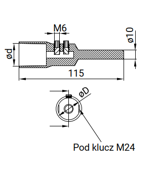 Zdjęcie produktu Łącznik końcówka przewodu 2