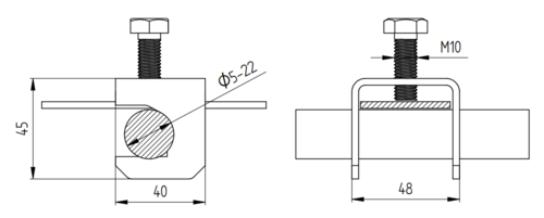 Zdjęcie produktu Złącze zbrojeniowe do bednarki Inox V4A 2