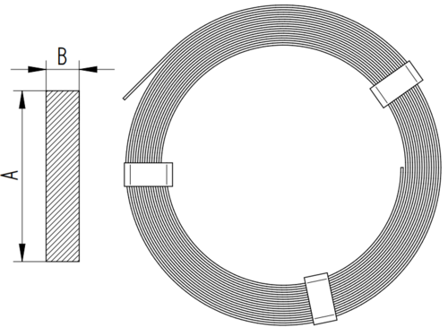 Zdjęcie produktu Bednarka miedziana 25x3 (50kg=74,6m) 2