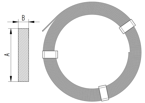 Zdjęcie produktu Bednarka miedziana 25x4 (50kg=56,2m) 2