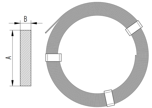 Zdjęcie produktu Bednarka ocynkowana ogniowo 30x3 (50kg=69m) 2