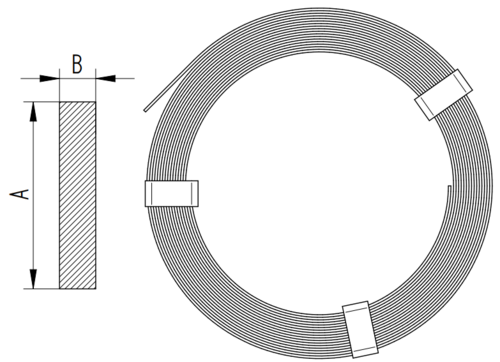 Zdjęcie produktu Bednarka miedziana 30x3 (72kg=90m) 2