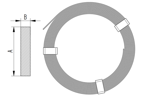 Zdjęcie produktu Bednarka miedziana 40x5 (70 kg = 39,5 m) 2