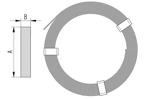 Zdjęcie produktu Bednarka pomiedziowana 40x5 (33kg=20m) 2