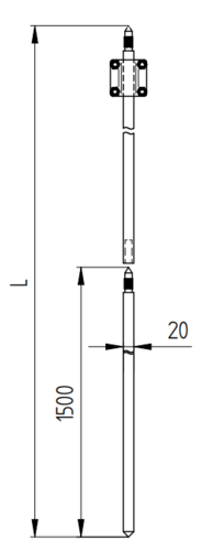 Zdjęcie produktu Komplet uziomu L-3000 szybki montaż Fi20 Inox V4A (zestaw) 2