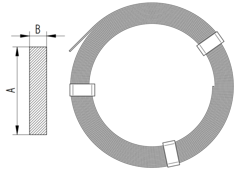 Zdjęcie produktu Bednarka ocynkowana ogniowo 40x4 (25kg=19,5m) 2