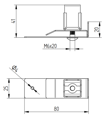 Zdjęcie produktu Uchwyt do drutu pod łupek dachowy Inox V2A 2