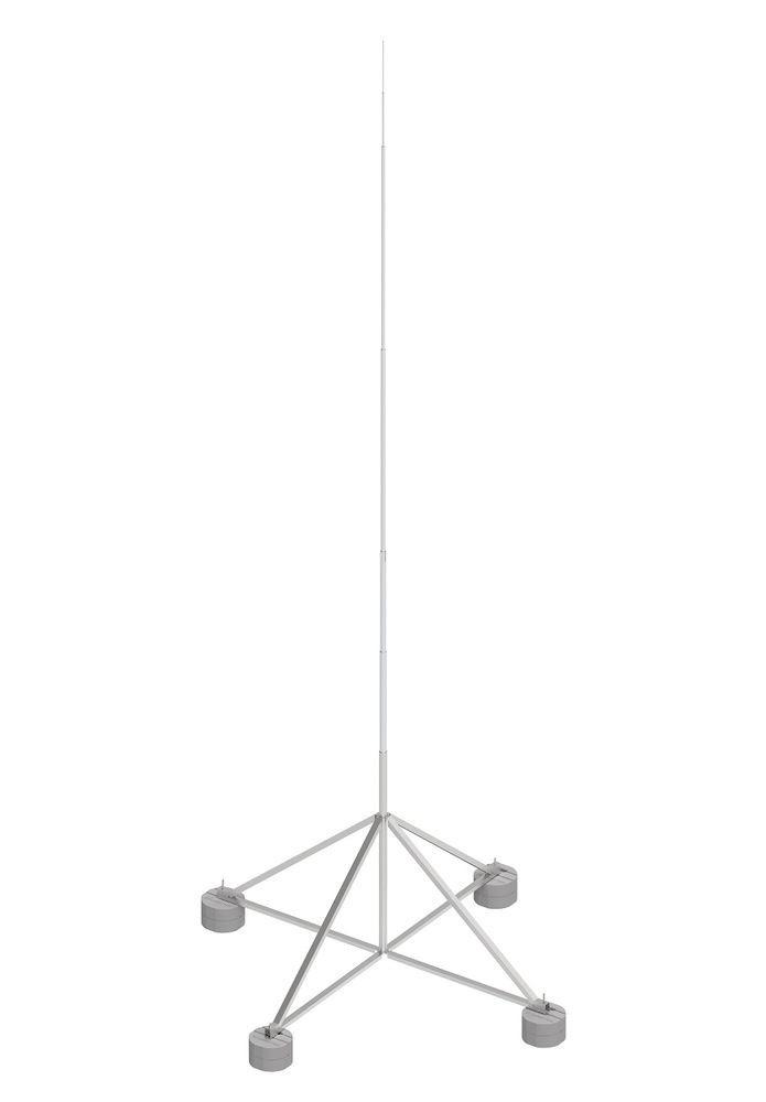 Zdjęcie produktu Maszt odgromowy na czworonogu H-16000 mm
