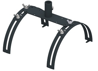 Zdjęcie produktu Podstawa gąsiorowa do masztu Fi16 Inox RAL7016