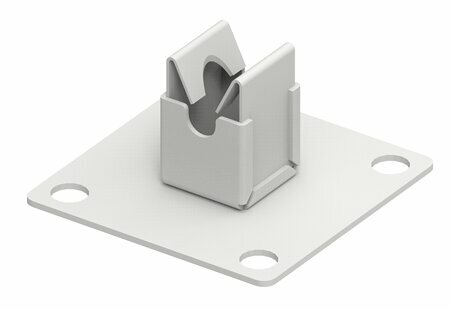 Zdjęcie produktu Uchwyt KLIK do drutu na podstawie metalowej lakierowany RAL7047