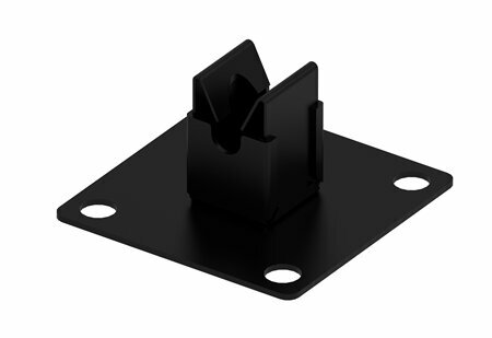 Zdjęcie produktu Uchwyt KLIK do drutu na podstawie metalowej lakierowany RAL9005