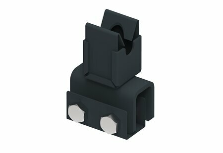 Zdjęcie produktu Uchwyt na felc do drutu z uchwytem KLIK lakierowany RAL7016