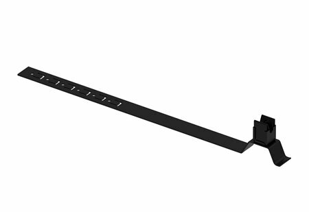 Zdjęcie produktu Uchwyt KLIK do drutu z zaczepem L-415 pod dachówke lakierowany RAL9005
