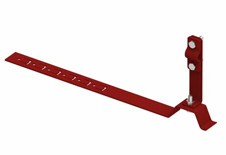 Zdjęcie produktu Uchwyt do drutu z zaczepem L-330 pod dachówke lakierowany RAL3011