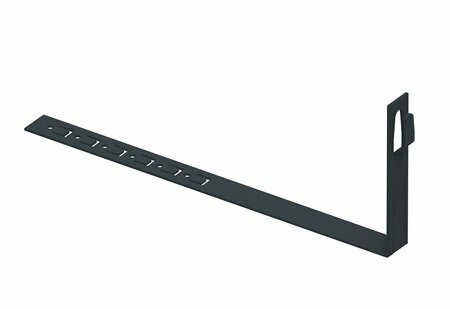 Zdjęcie produktu Uchwyt do drutu ściskany z zaczepem pod dachówke L-330 prosty lakierowany RAL7016