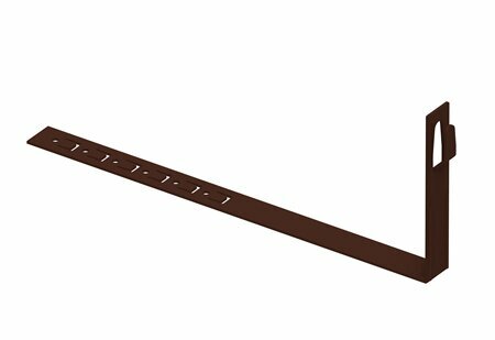 Zdjęcie produktu Uchwyt do drutu ściskany z zaczepem pod dachówke L-330 prosty lakierowany RAL8017