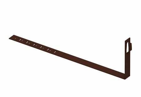 Zdjęcie produktu Uchwyt do drutu ściskany z zaczepem pod dachówke L-415 prosty lakierowany RAL8017