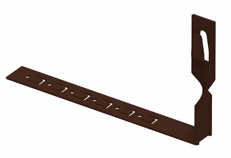 Zdjęcie produktu Uchwyt do drutu ściskany z zaczepem pod dachówke L-210 skręcony lakierowany RAL8017