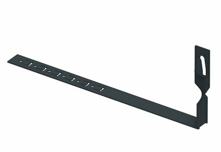 Zdjęcie produktu Uchwyt do drutu ściskany z zaczepem pod dachówke L-330 skręcony lakierowany RAL7016