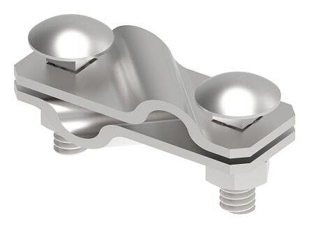 Zdjęcie produktu Złącze krzyżowe 2 śrubowe Inox V2A