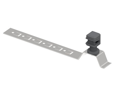 Zdjęcie produktu Uchwyt plastikowy do drutu na taśmie Inox H-65/L-210