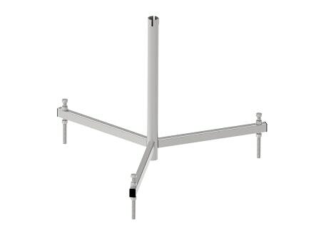 Zdjęcie produktu Trójnóg do masztu Fi 40 zestaw ze śrubami Inox