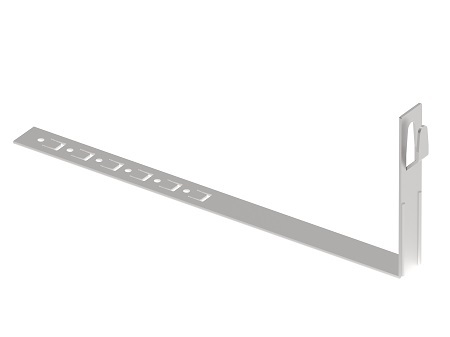 Zdjęcie produktu Uchwyt do drutu ściskany z zaczepem pod dachówkę L-330 prosty Inox V2A