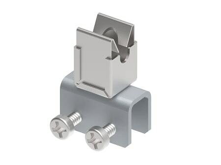 Zdjęcie produktu Uchwyt na felc do drutu na uchwycie KLIK Ø8mm StZn / Inox V2A