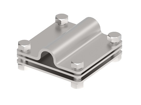 Zdjęcie produktu Złącze krzyżowe b50/D16 4 śrubowe 75x75 Inox