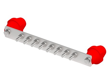 Zdjęcie produktu Szyna wyrównawcza L-340 podłączeń 8 Inox V2A