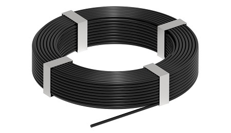 Zdjęcie produktu Drut aluminiowy Fi-8 lakierowany czarny (10kg=70m) RAL9005