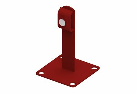 Zdjęcie produktu Uchwyt do drutu na podstawie metalowej lakierowany RAL3011