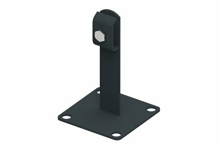 Zdjęcie produktu Uchwyt do drutu na podstawie metalowej lakierowany RAL7016