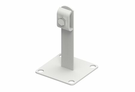Zdjęcie produktu Uchwyt do drutu na podstawie metalowej lakierowany RAL7047