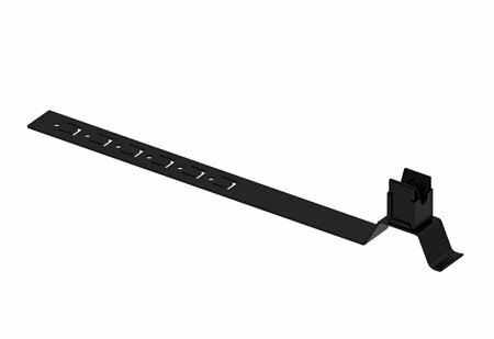 Zdjęcie produktu Uchwyt KLIK do drutu z zaczepem L-330 pod dachówke lakierowany RAL9005