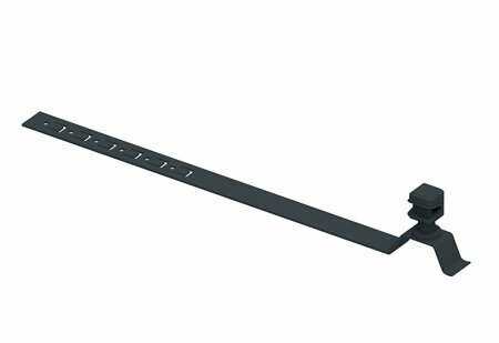 Zdjęcie produktu Uchwyt plastikowy do drutu z zaczepem L-415 pod dachówke lakierowany RAL7016