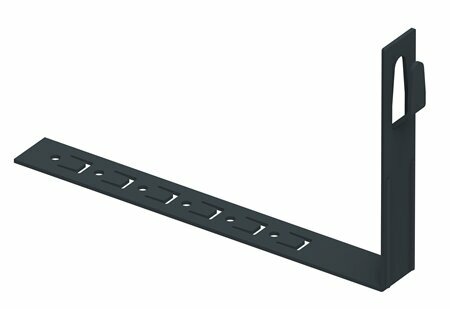 Zdjęcie produktu Uchwyt do drutu ściskany z zaczepem pod dachówke L-210 prosty lakierowany RAL7016
