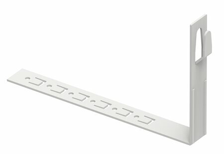 Zdjęcie produktu Uchwyt do drutu ściskany z zaczepem pod dachówke L-210 prosty lakierowany RAL7047