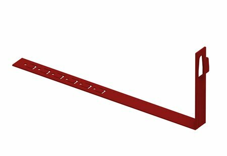 Zdjęcie produktu Uchwyt do drutu ściskany z zaczepem pod dachówke L-330 prosty lakierowany RAL3011