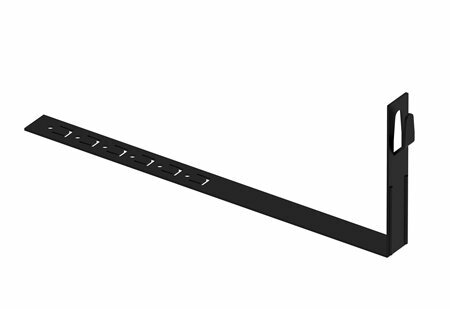 Zdjęcie produktu Uchwyt do drutu ściskany z zaczepem pod dachówke L-330 prosty lakierowany RAL9005