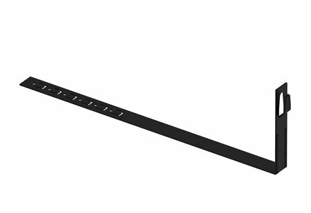 Zdjęcie produktu Uchwyt do drutu ściskany z zaczepem pod dachówke L-415 prosty lakierowany RAL9005