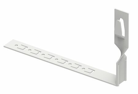 Zdjęcie produktu Uchwyt do drutu ściskany z zaczepem pod dachówke L-210 skręcony lakierowany RAL7047
