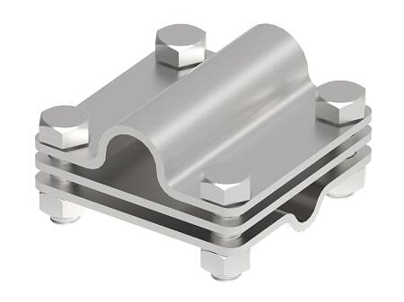 Zdjęcie produktu Złącze krzyżowe d8-10/b30-40/D16 4 śrubowe Inox V4A